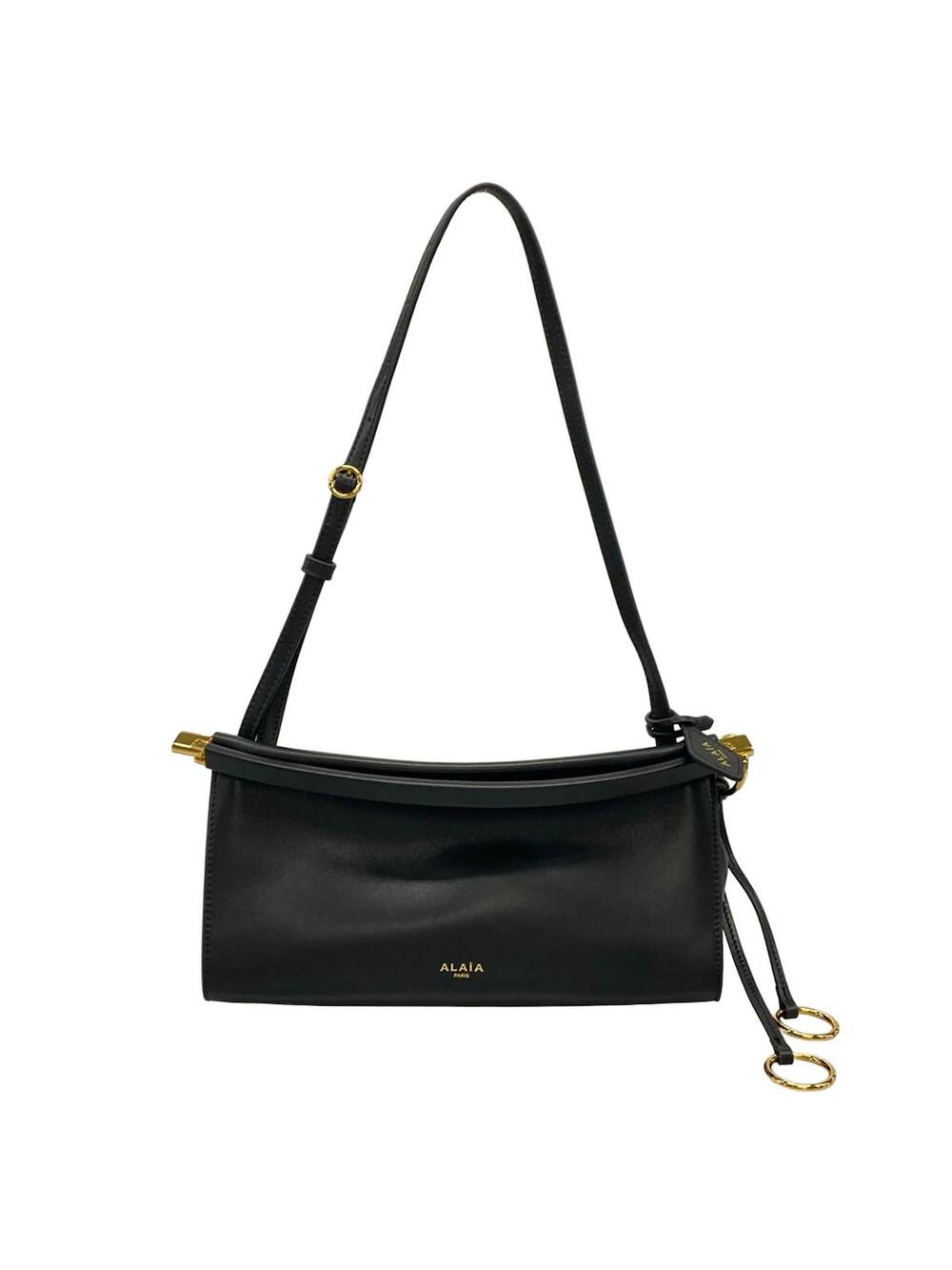 Alaia Le Clic Black Leather Shoulder #364984A17B